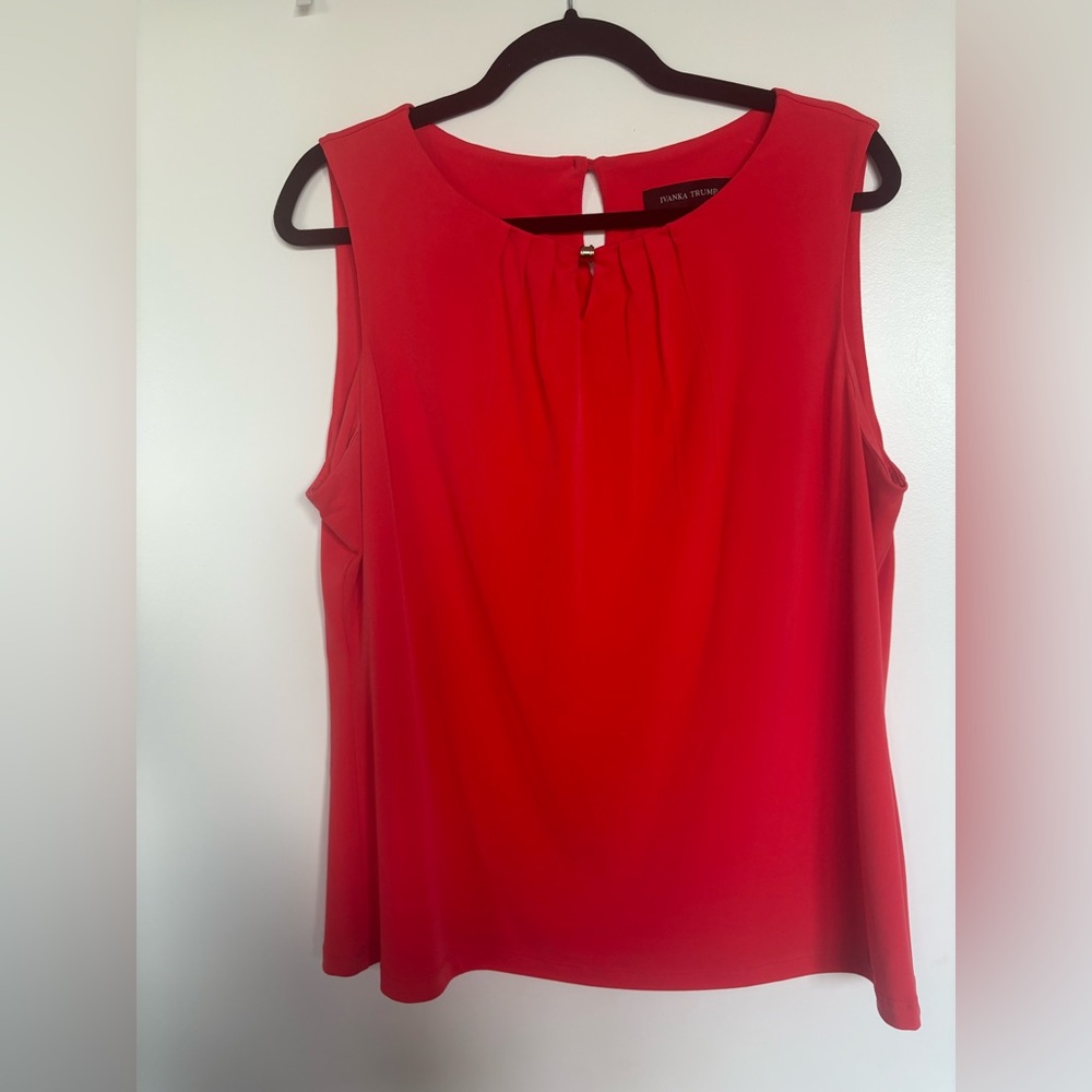 Ivanka Trump Vibrant Coral Blouse